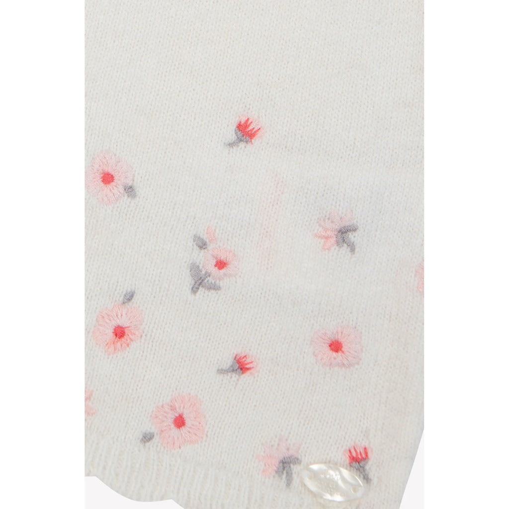 Tartine Et Chocolat Floral Wool Mix Knit Cardigan