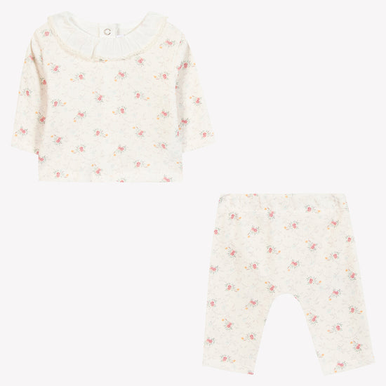 Tartine Et Chocolat Floral Print Top and Bottom Set