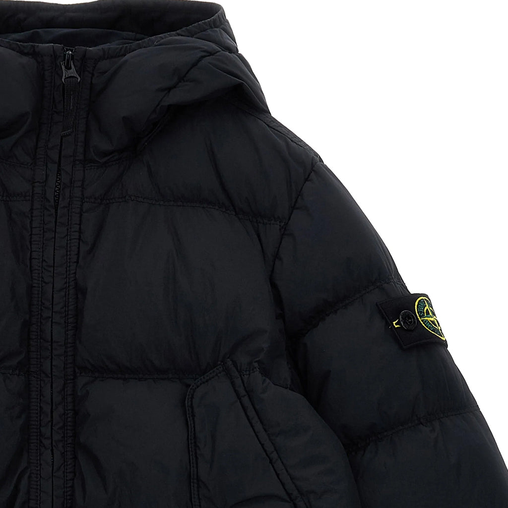 Stone Island Junior Crinkle Long Jacket