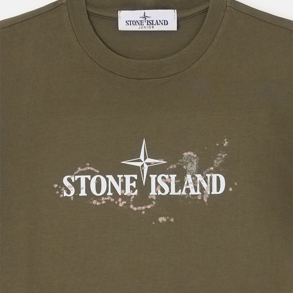 Stone Island Junior Forest Logo T-shirt