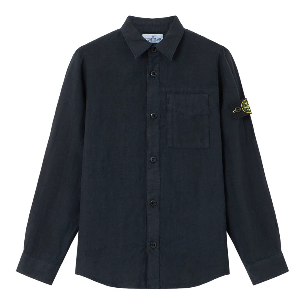 Stone Island Junior Logo Patch Shirt