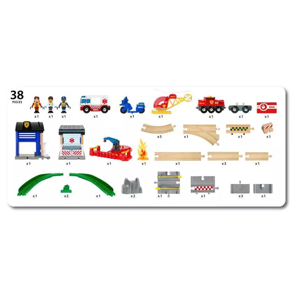 BRIO Rescue Firefighting Train
