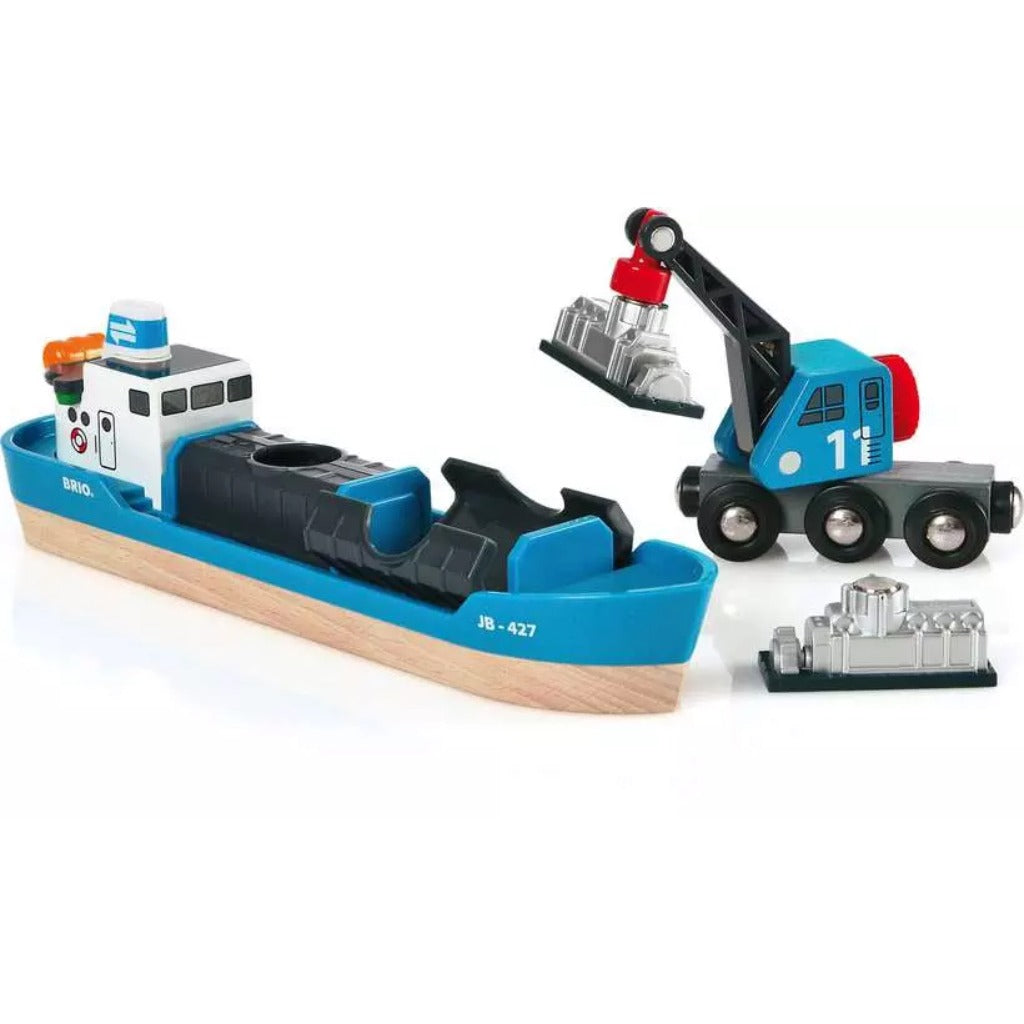 BRIO Freight Ship and Crane