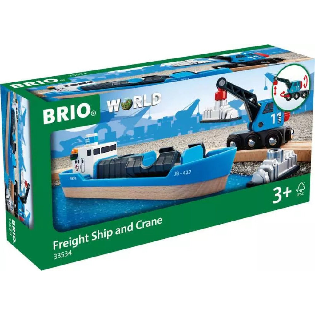 BRIO Freight Ship and Crane