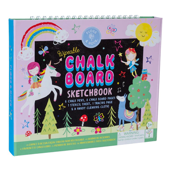 Floss & Rock Chalkboard Sketchbook Rainbow Fairy