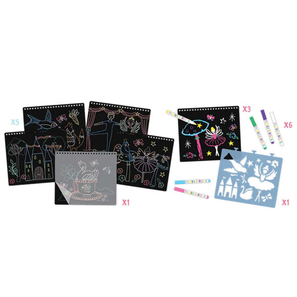 Floss & Rock Chalkboard Sketchbook Enchanted