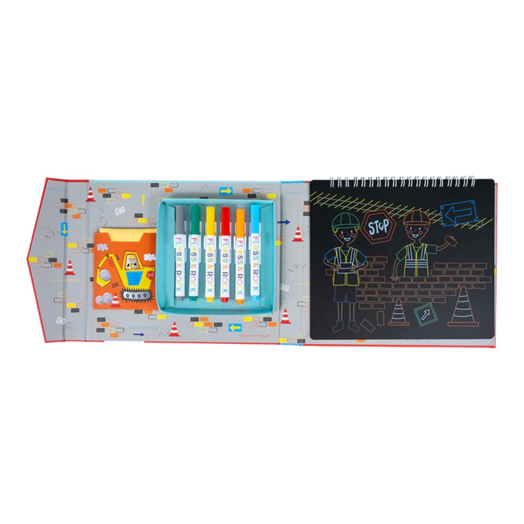 Floss & Rock Chalkboard Sketchbook Construction