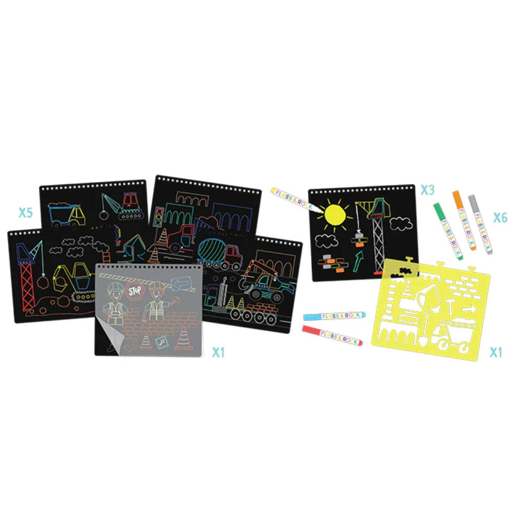 Floss & Rock Chalkboard Sketchbook Construction