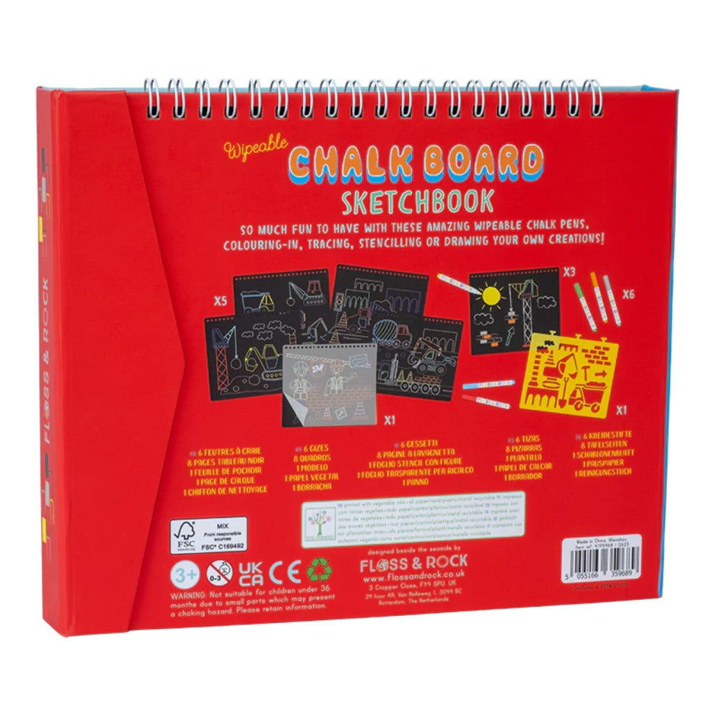 Floss & Rock Chalkboard Sketchbook Construction