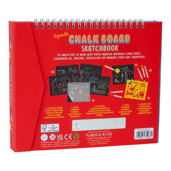 Floss & Rock Chalkboard Sketchbook Construction