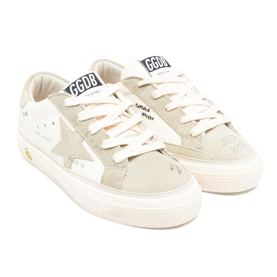 Golden Goose May Leather and Suede Star Sneakers