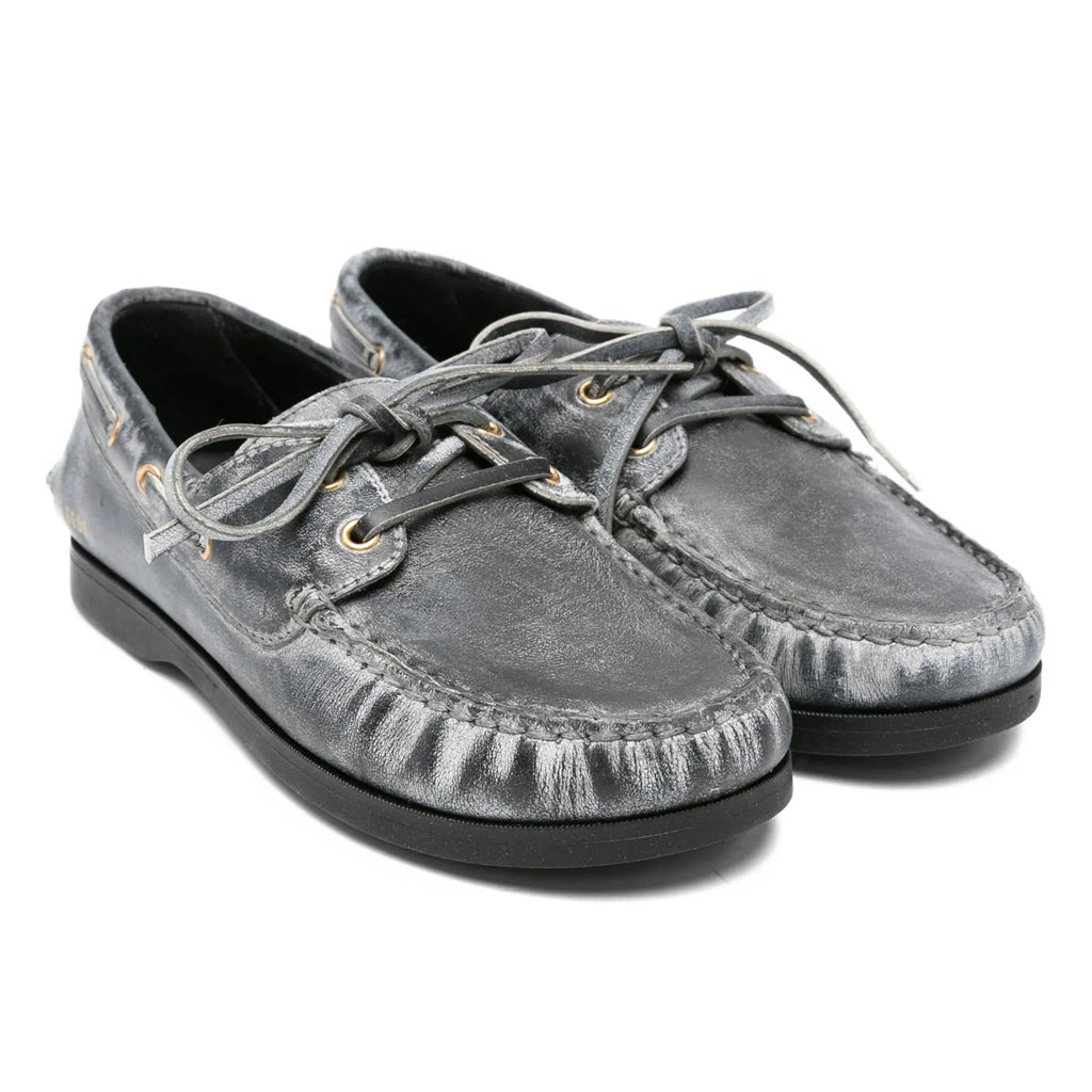 Golden Goose Distressed Leather Cruise Loafers