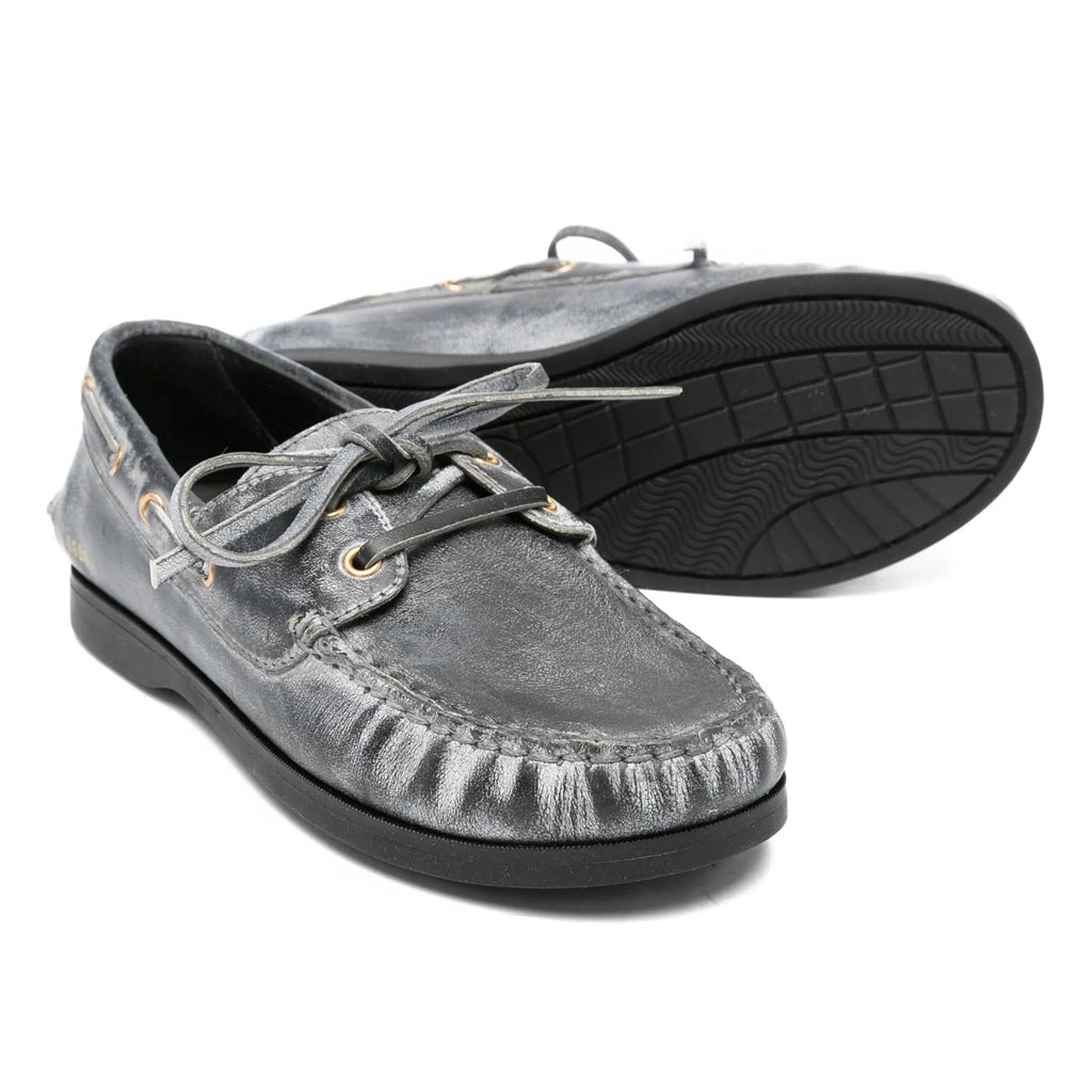 Golden Goose Distressed Leather Cruise Loafers