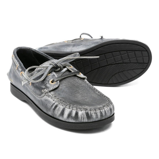 Golden Goose Distressed Leather Cruise Loafers