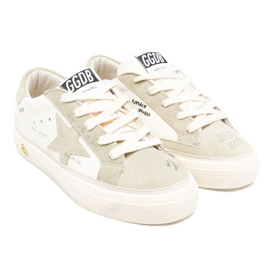 Golden Goose May Leather and Suede Star Sneakers