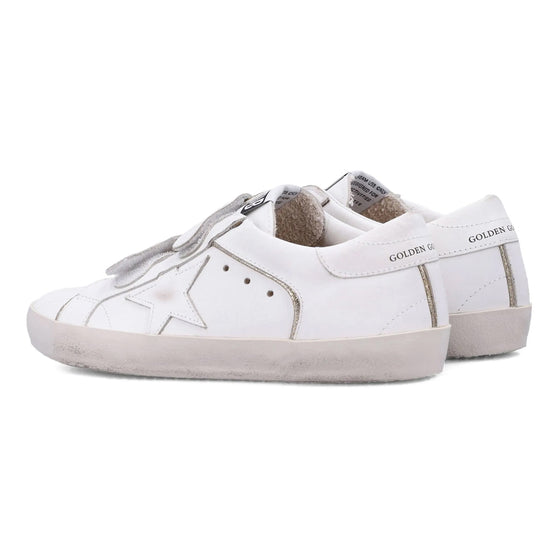 Golden Goose Old School Leather Star and Glitter Sneakers