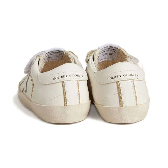 Golden Goose Old School Leather Star and Glitter Sneakers