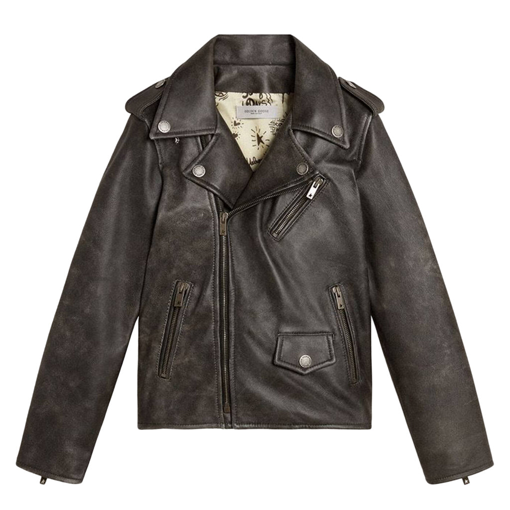 Golden Goose Chiodo Leather Jacket