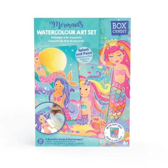 Box Candiy Mermaids Watercolor Art Set