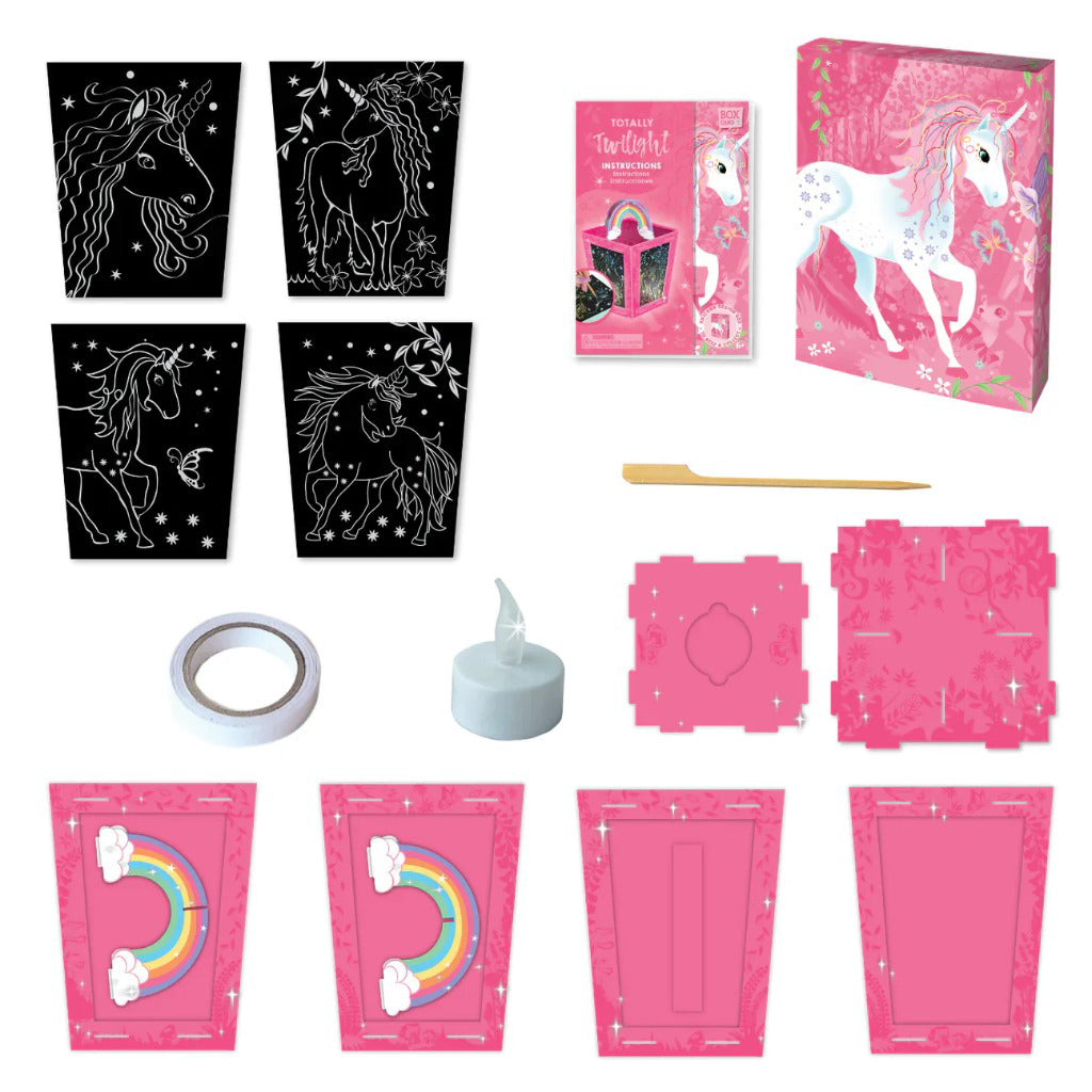 Box Candiy Twilight Unicorn Lantern Scratch Art Set