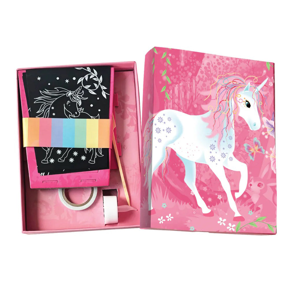Box Candiy Twilight Unicorn Lantern Scratch Art Set