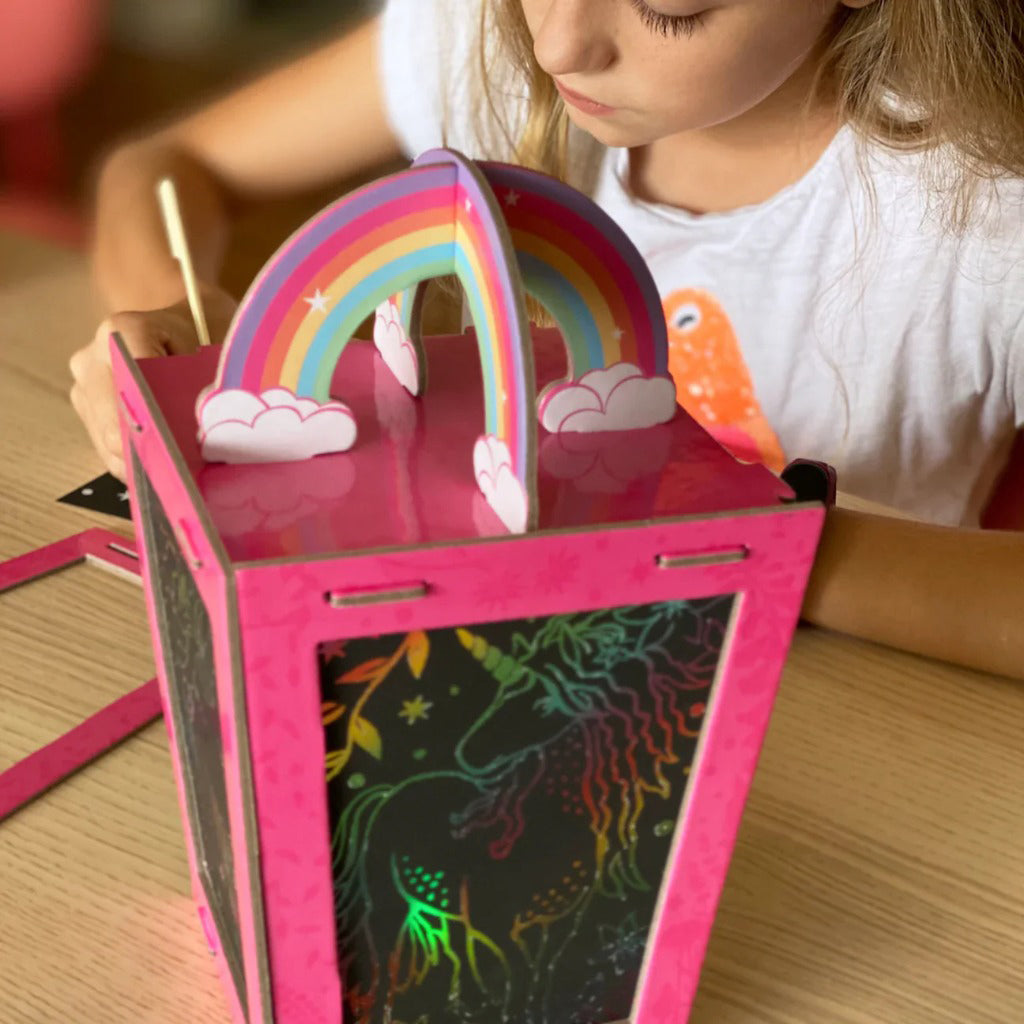 Box Candiy Twilight Unicorn Lantern Scratch Art Set