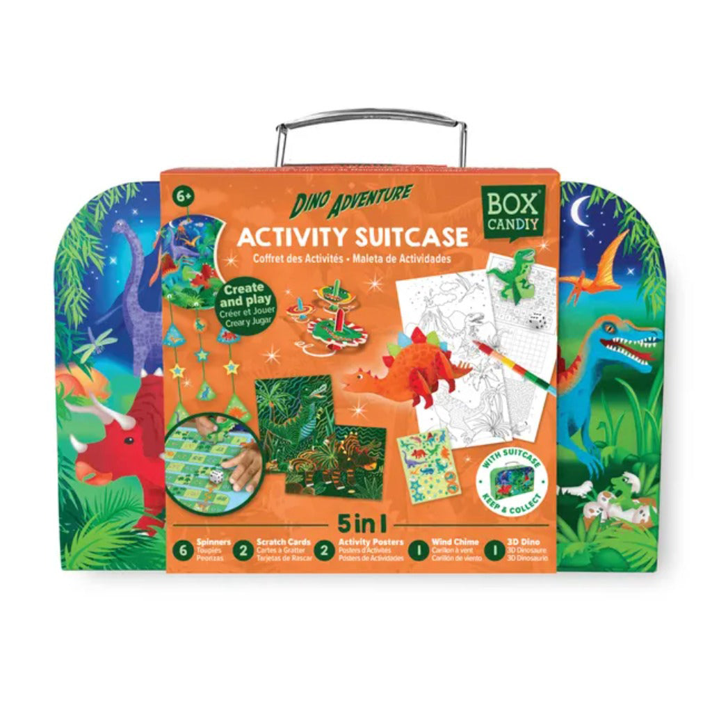 Box Candiy Dino Adventure Travel Suitcase Multi Craft and Activity Set