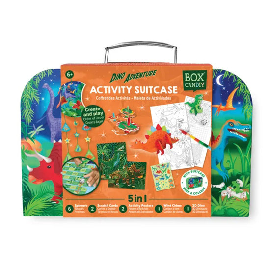 Box Candiy Dino Adventure Travel Suitcase Multi Craft and Activity Set