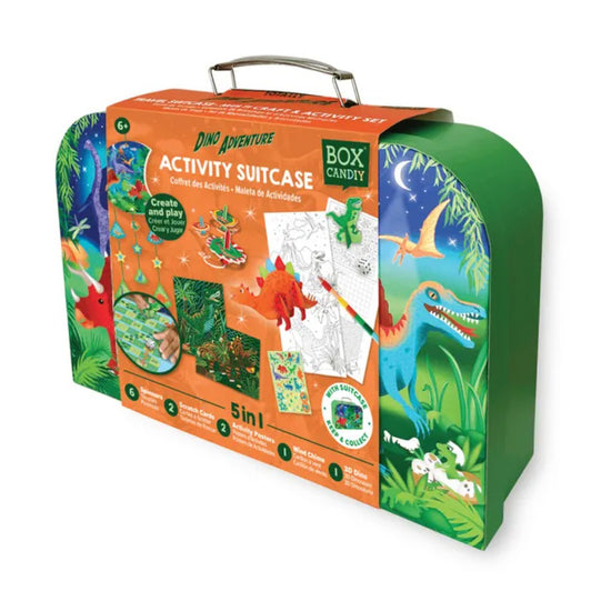 Box Candiy Dino Adventure Travel Suitcase Multi Craft and Activity Set