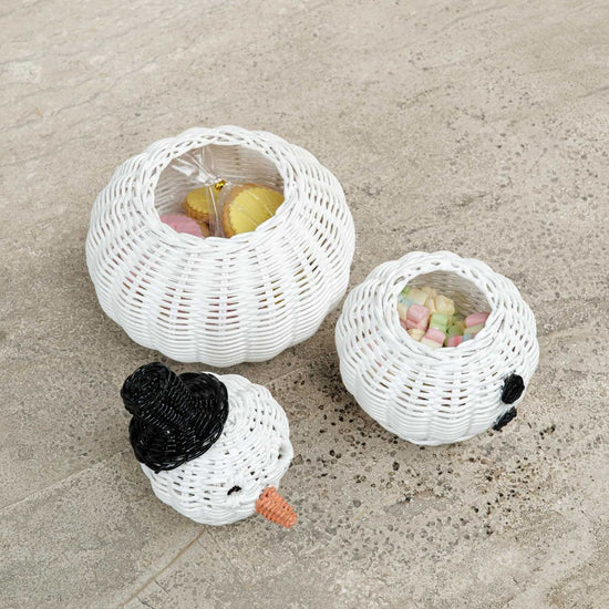 Momiji Snowman Basket