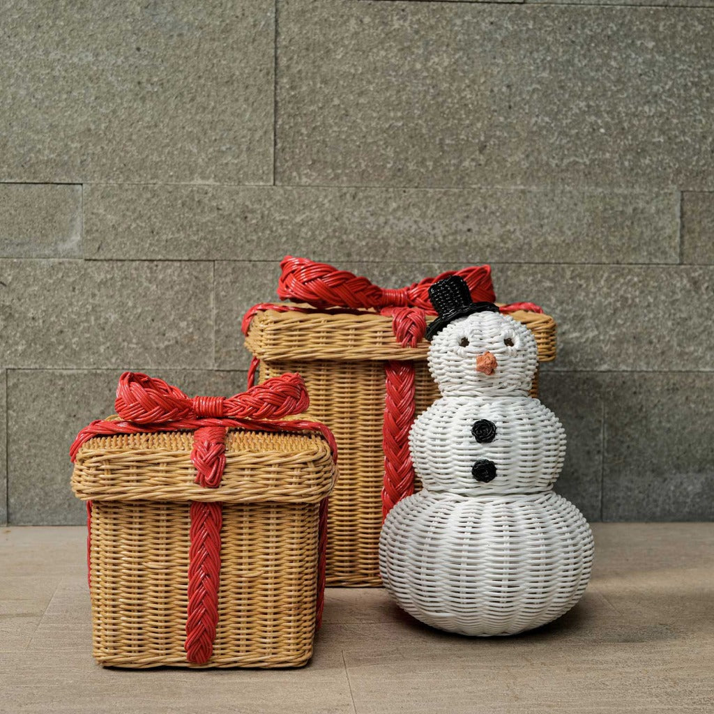 Momiji Snowman Basket
