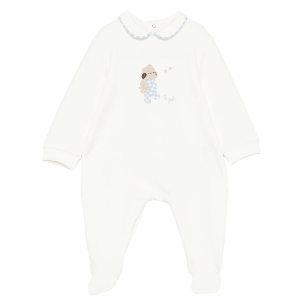 Il Gufo Romper With Footies