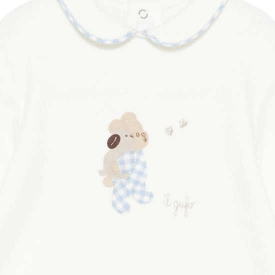 Il Gufo Romper With Footies