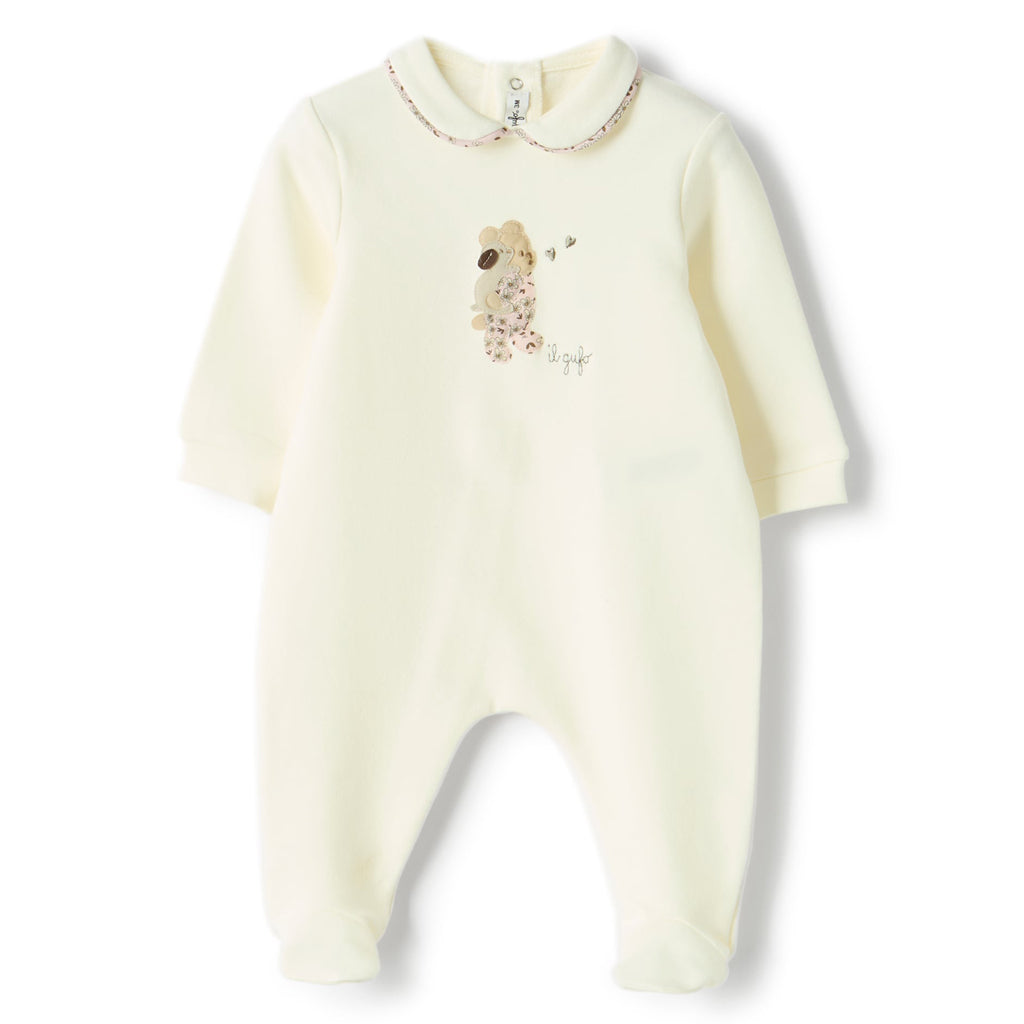 Il Gufo Romper With Footies