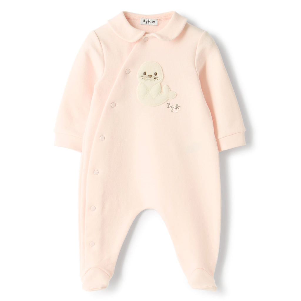 Il Gufo Romper With Footies