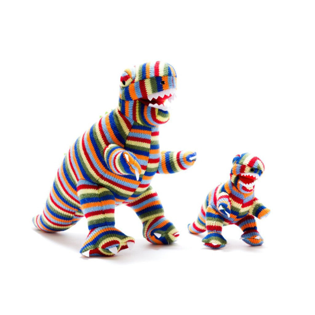 Best Years T Rex Knitted Dinosaur Rattle
