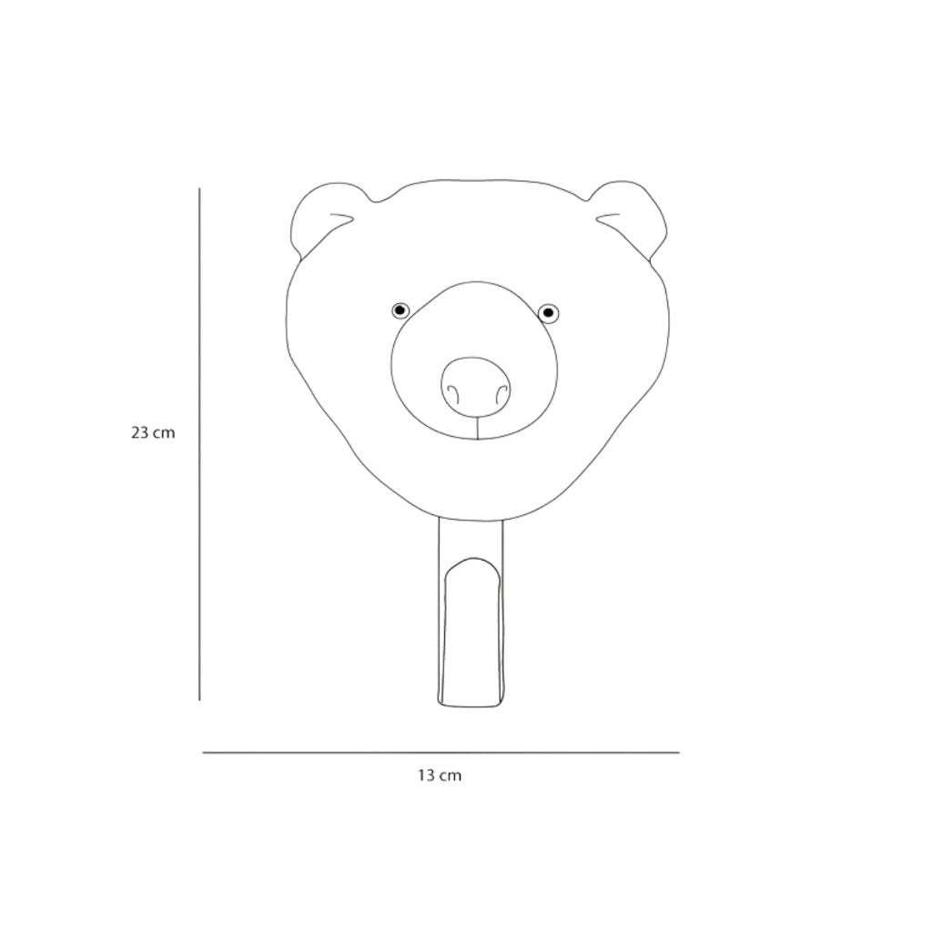 Wild & Soft White Bear Coat Hanger