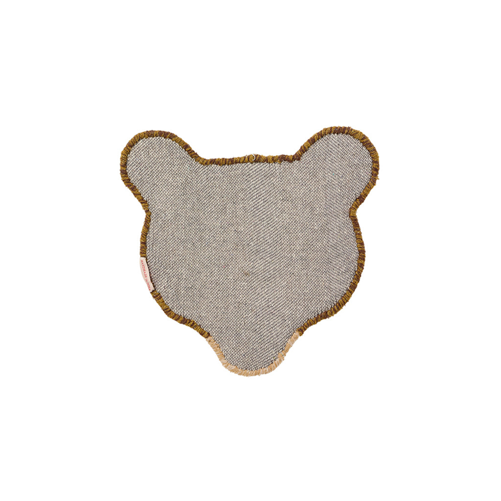 Doing Goods Archie Check Bear Head Rug