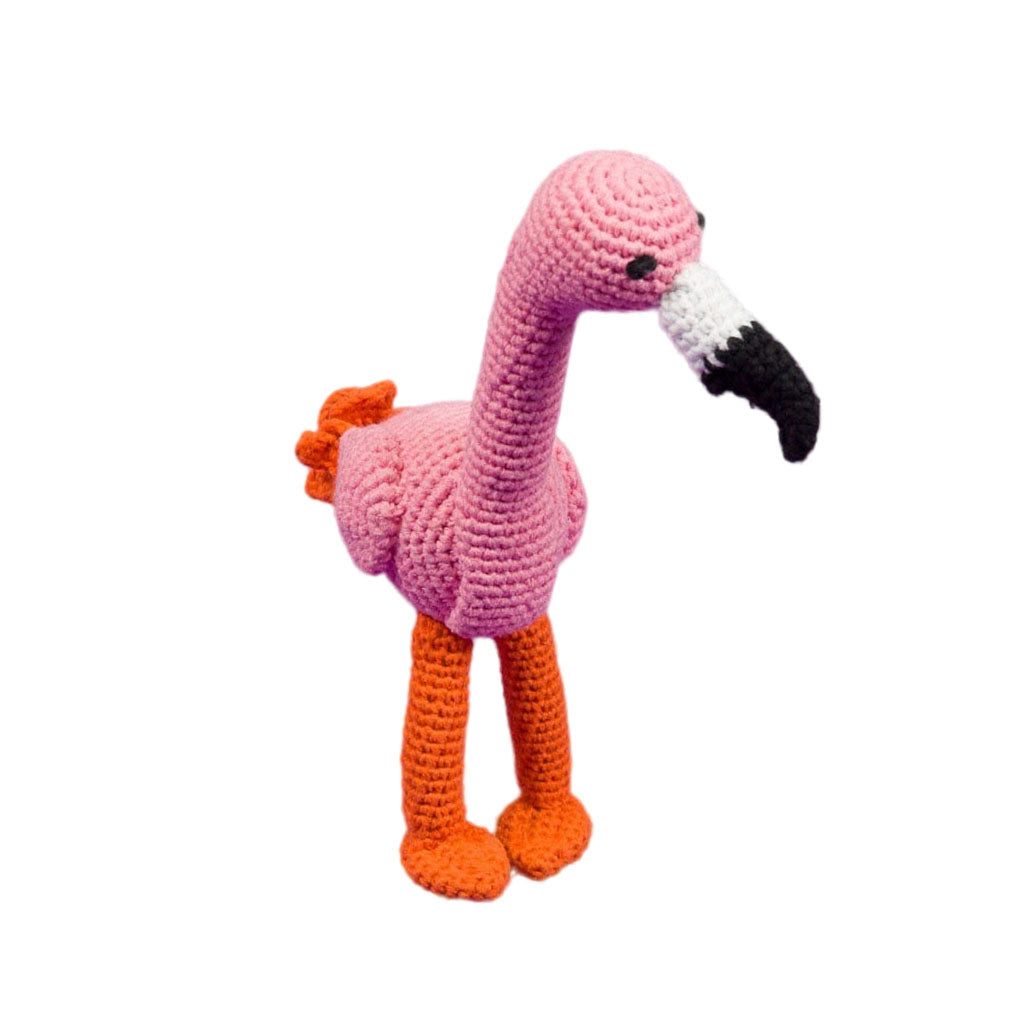 Ware of the Dog Hand Crochet Flamingo