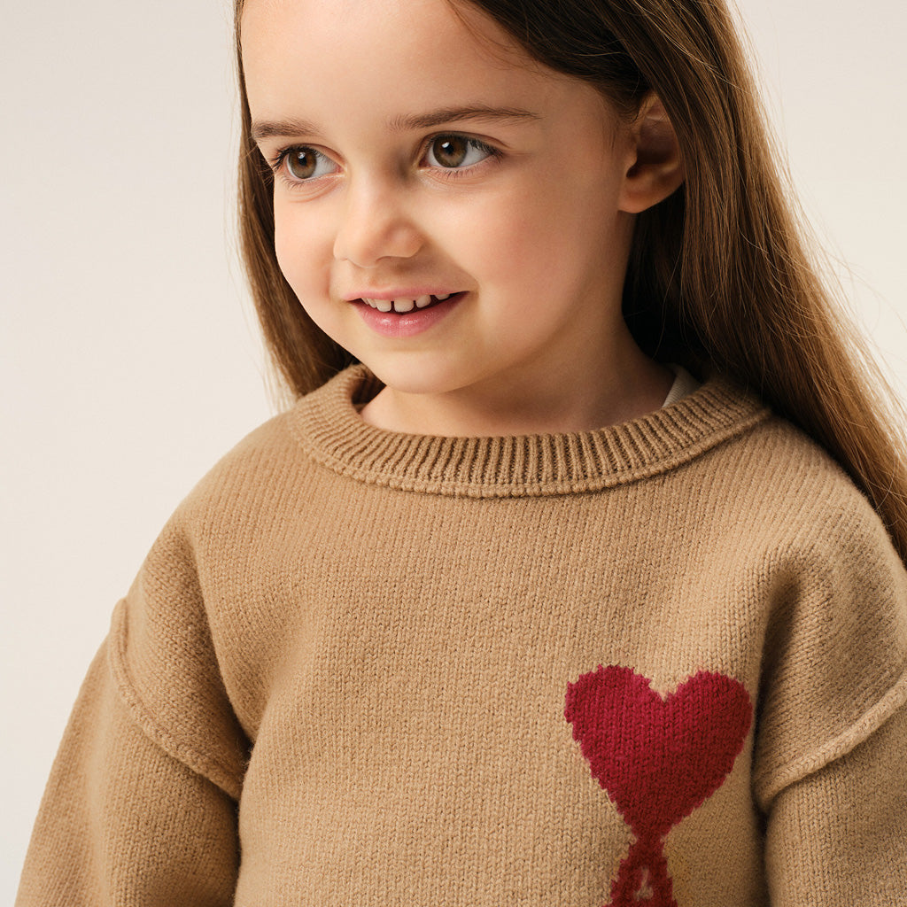 AMI Kids Ami De Coeur Crewneck Sweater