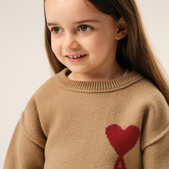 AMI Kids Ami De Coeur Crewneck Sweater