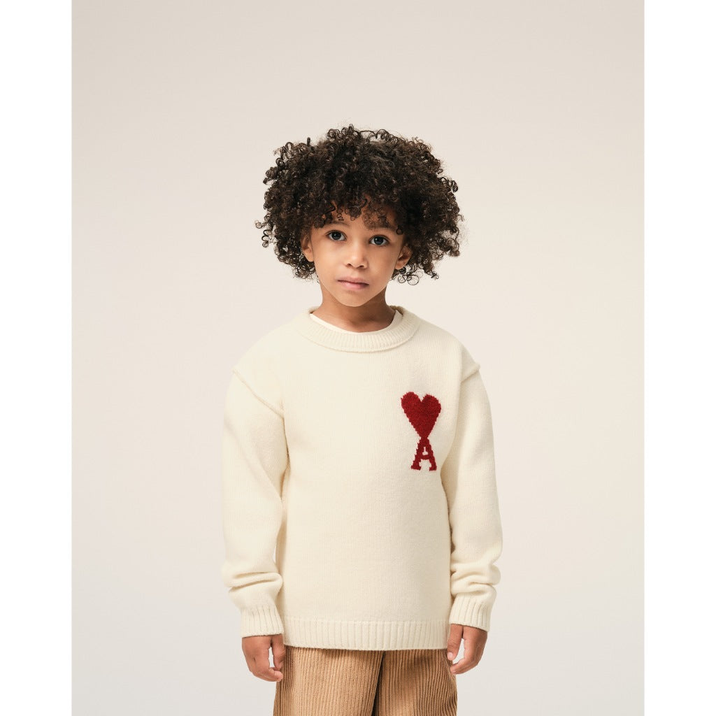 AMI Kids Ami De Coeur Crewneck Sweater