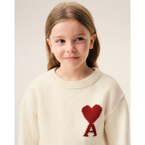 AMI Kids Ami De Coeur Crewneck Sweater