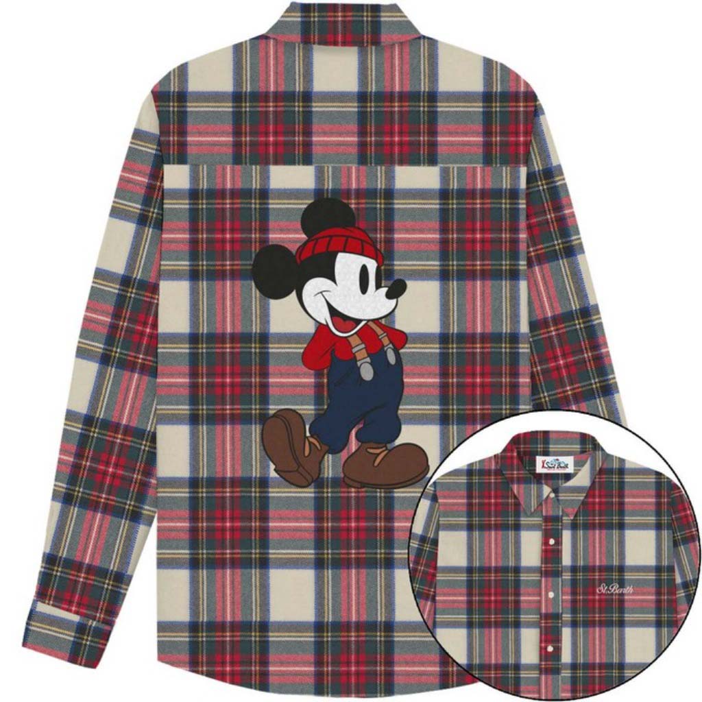 MC2 Saint Barth Seefeld Jr Mickey Tartan Shirt
