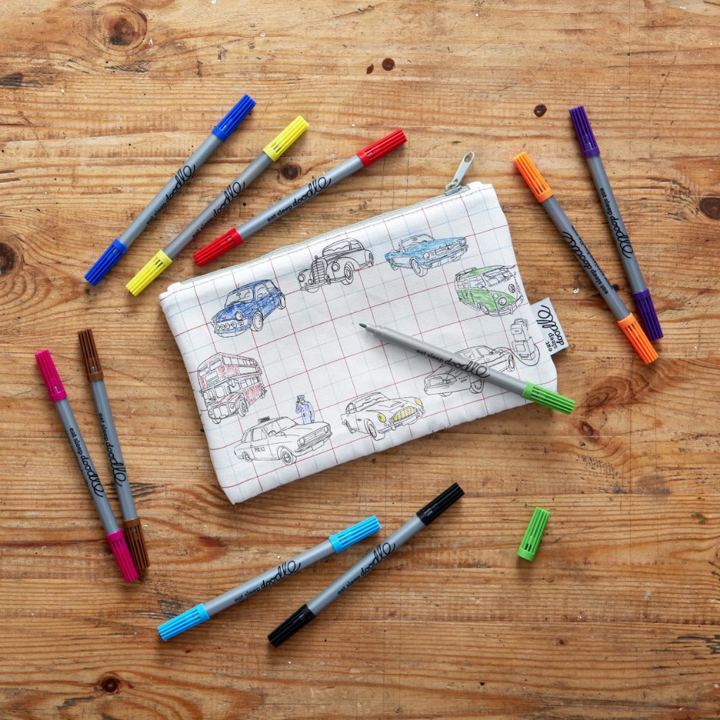 Eatsleepdoodle Working Wheels Pencilcase