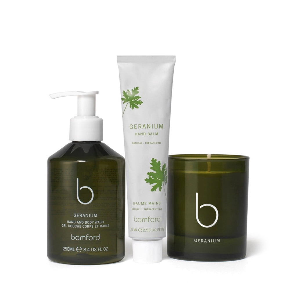 Bamford Geranium Uplifting Favourites Christmas Gift Set