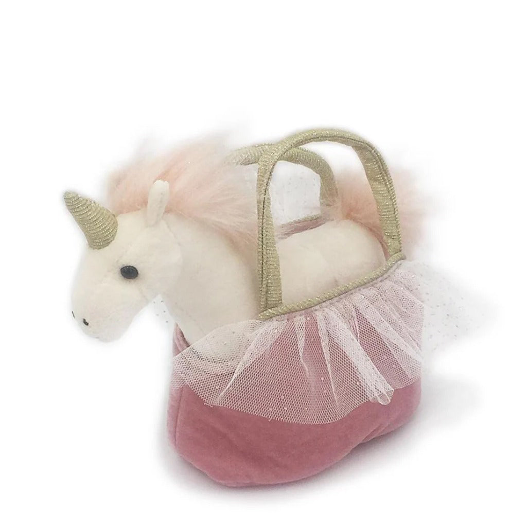 Mon Ami Pretty Unicorn Plush Toy in Purse ‘Ophelia’