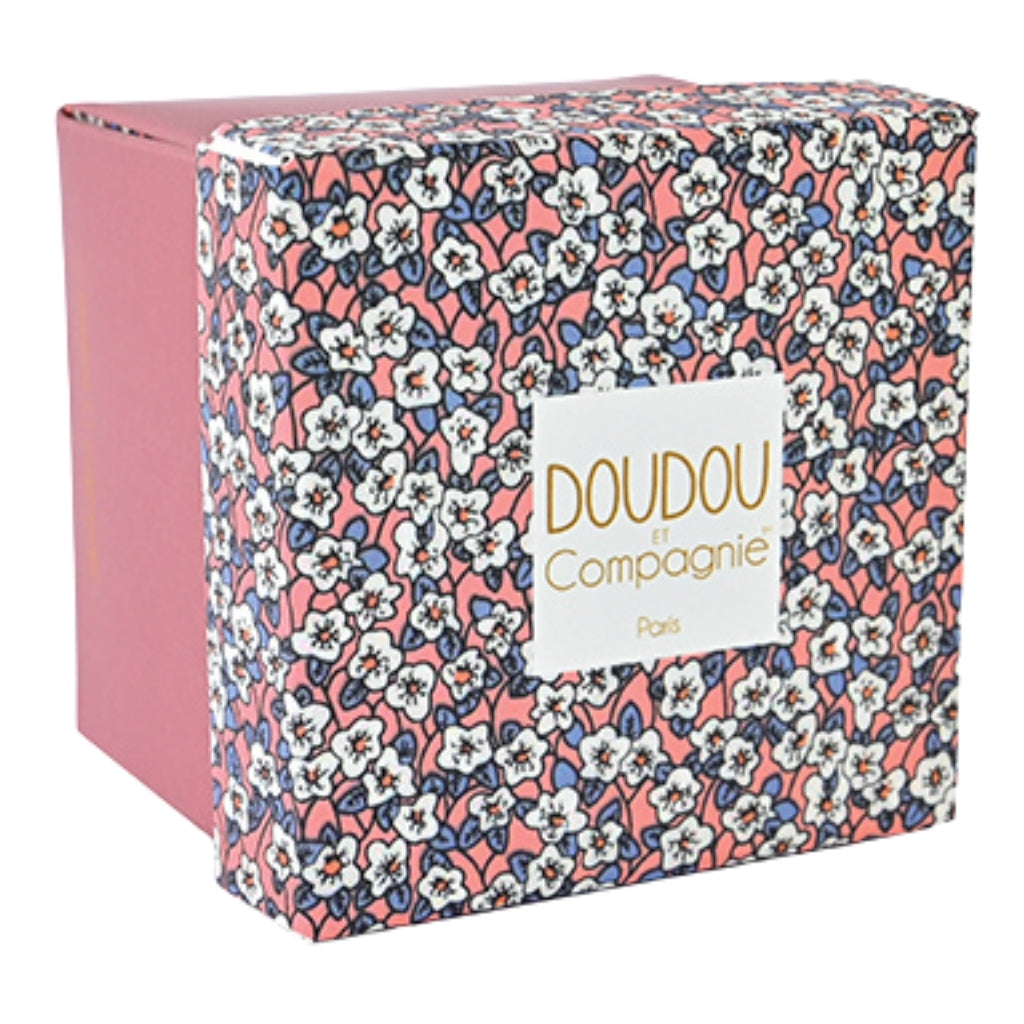 Doudou et Compagnie Pink Rabbit Plush With Comforter