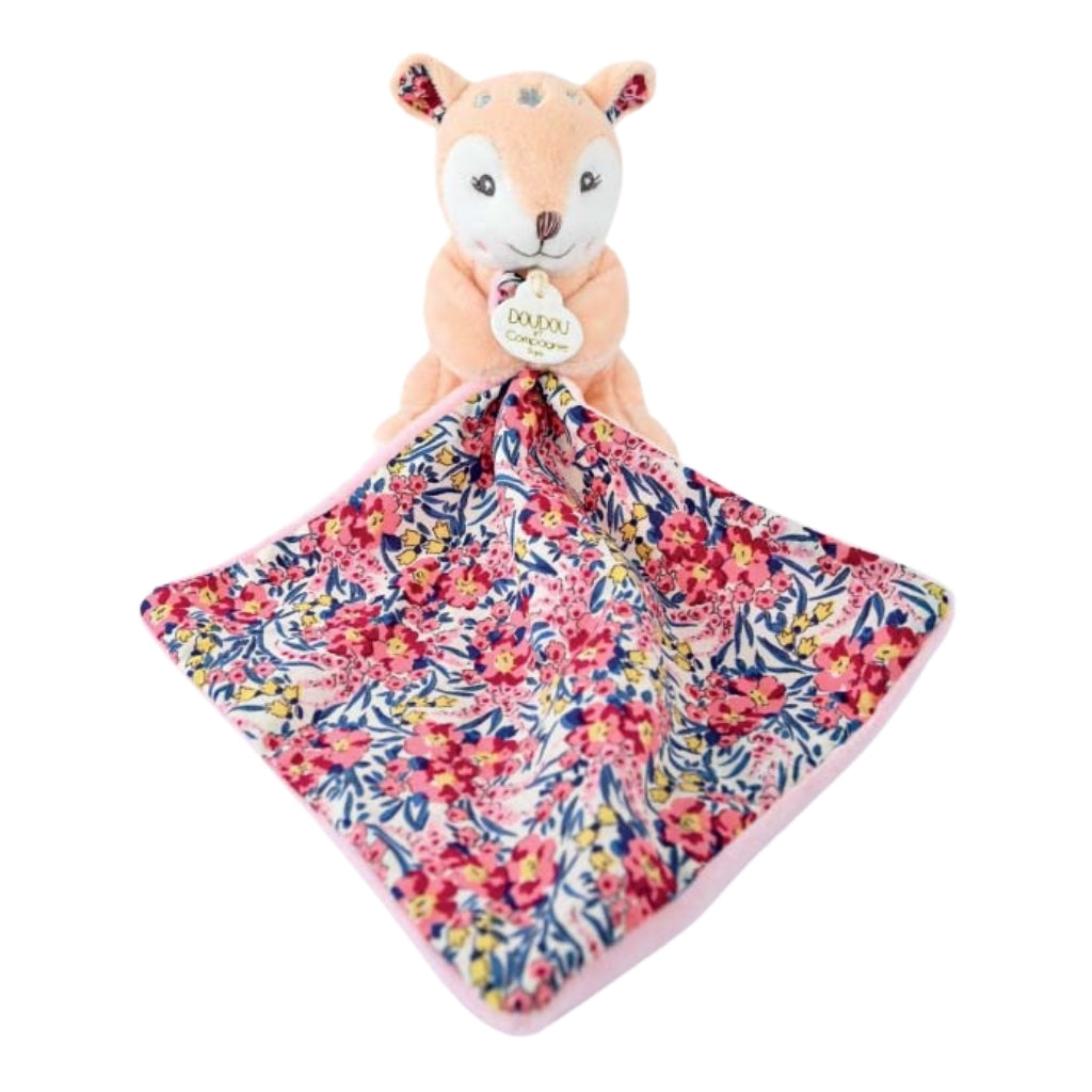 Doudou et Compagnie Beige Fawn Plush With Comforter