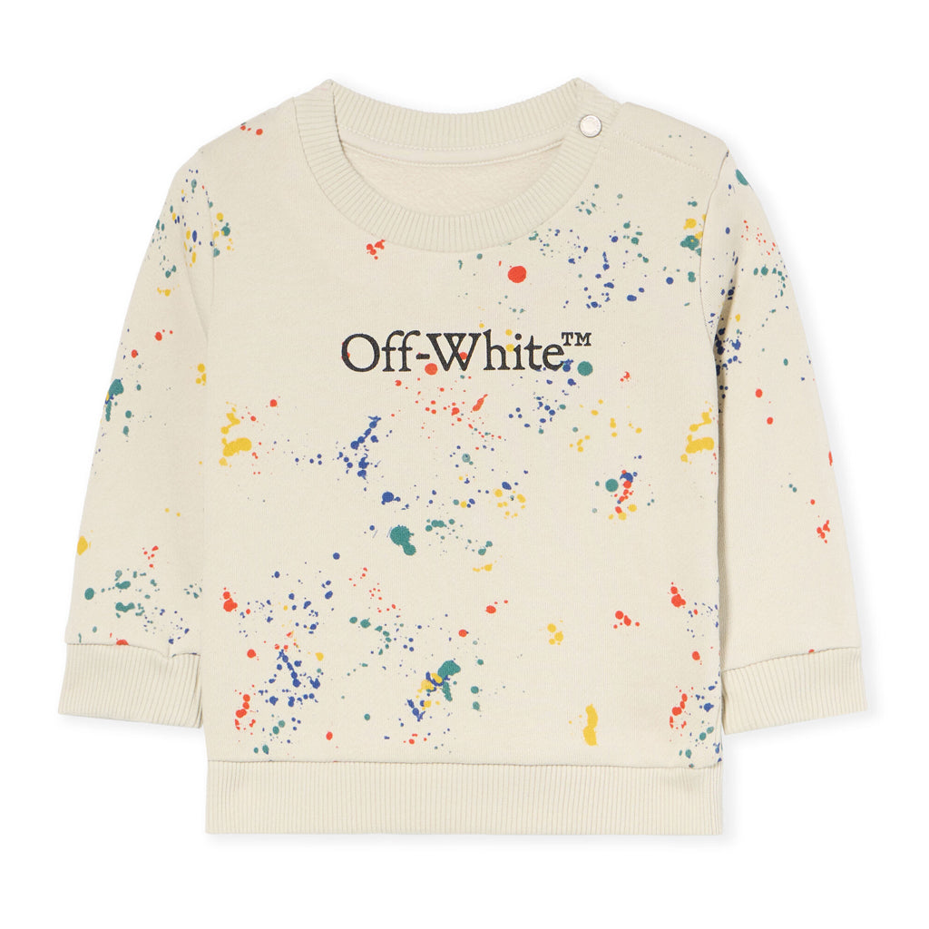 Off-White Kids Aop Splat Crewneck